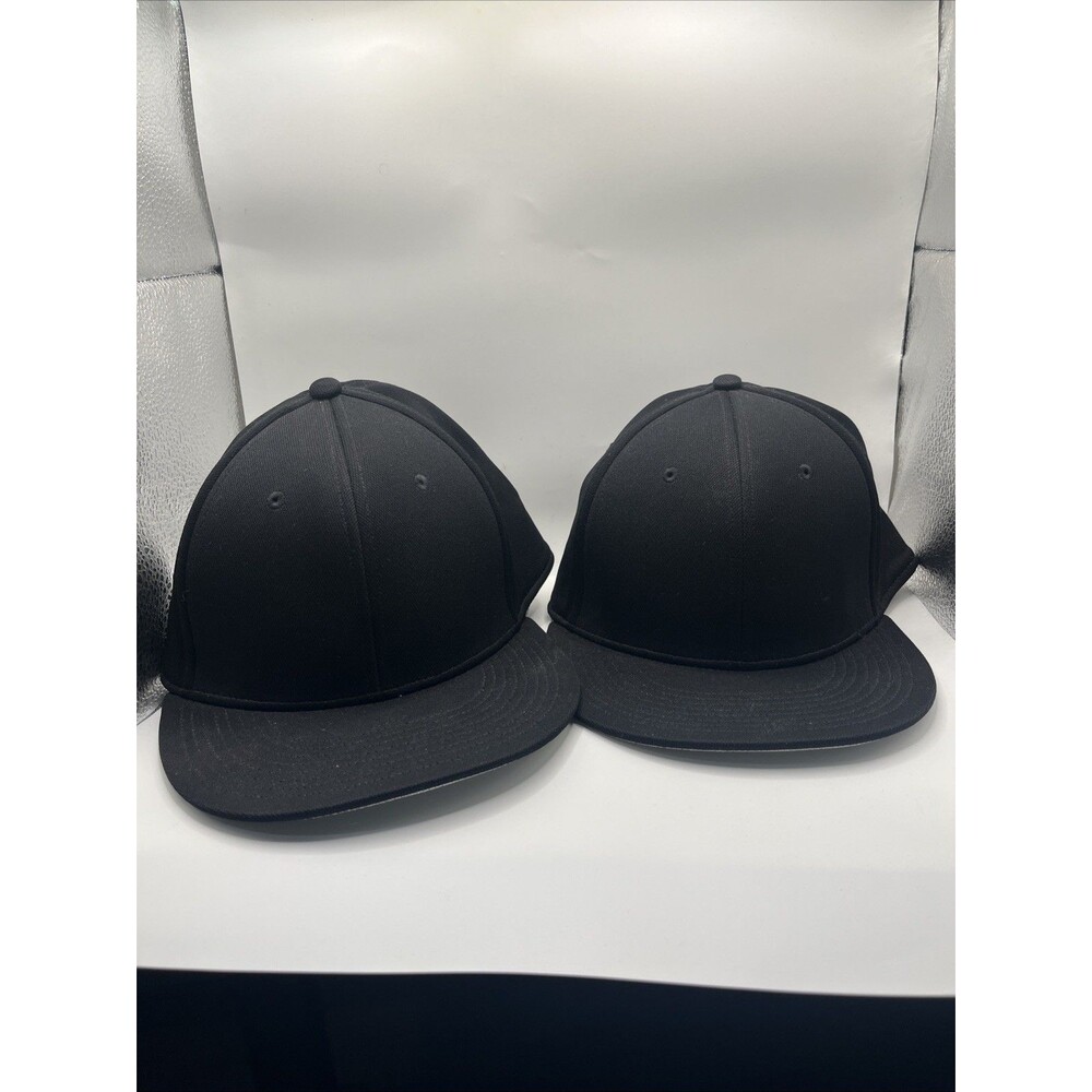 OC Sports Pro Flex Eco3 Cap Hat Size XL/xxL Fitted Gray Embroidered 2 Hat Lot